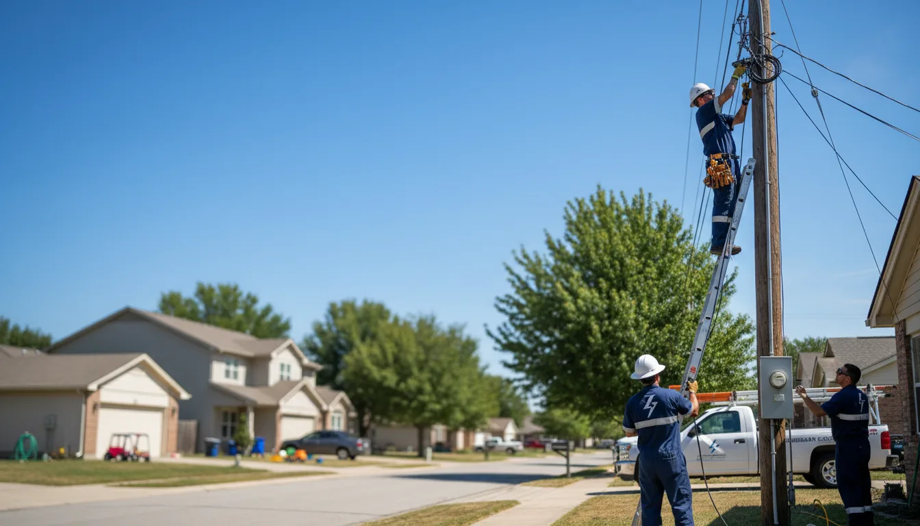 Residential electrician providing installation services in Mayer, AZ